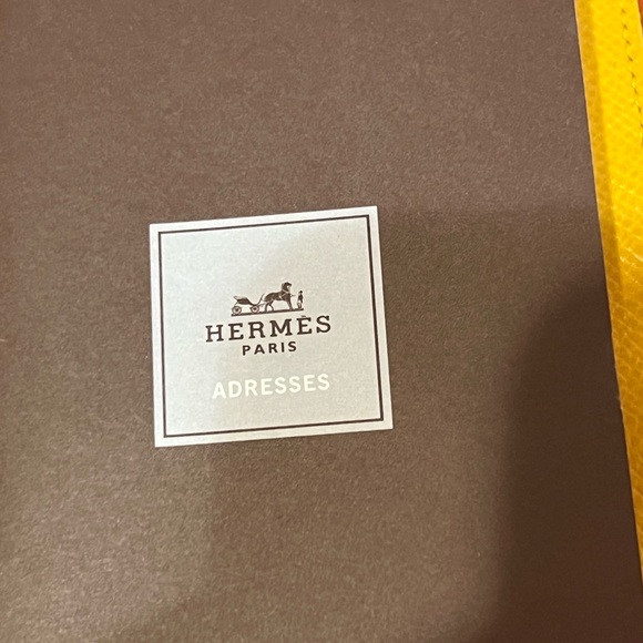 Hermes Blue with yellow interior agenda cover - Picture 3 of 10